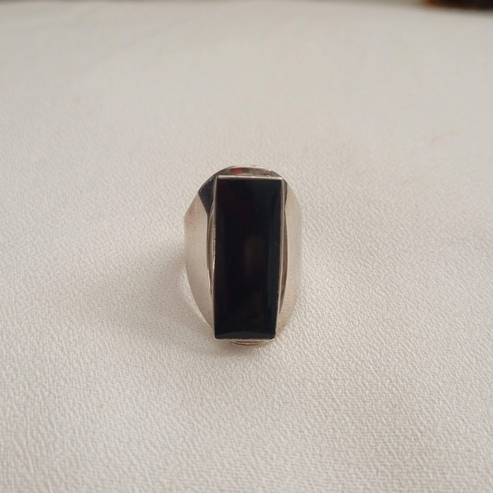 Mexican Black Onyx Sterling Silver Ring